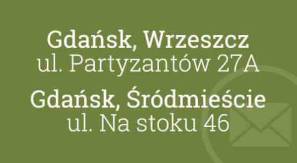 Adres biura w Gdańsku, ul. Partyzantów 27a
